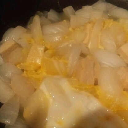 小麦アレなので、高野豆腐で(>_<)絶妙な味付けで、新玉ねぎがおいしくいただけました！好評だったので、また作ります！ごちそうさまでした！